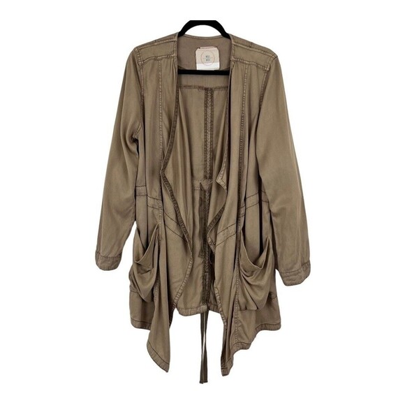 Anthropologie Hei Hei Womens Size Medium Morgan Open Front Draped Utility Jacket - Picture 1 of 4